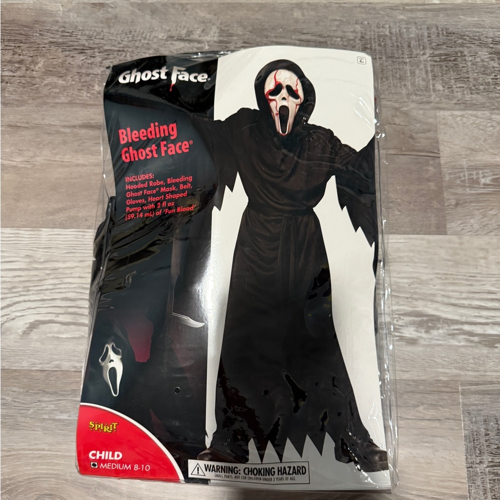 Ghost Face Bleeding Ghost Face Costume for Kids